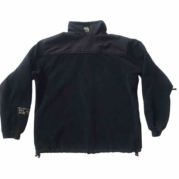 Mountain Hardwear Gore Windstopper Fleece Jacket Black Womens SZ 10 Zip Pkts USA - Picture 3 of 12